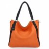 Torebka Damska Shopper Bag XL firmy Hernan HB0337 Pomarańczowa